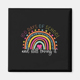 Rainbow Student glücklich 100 Tage Schulmädchen Magnet
