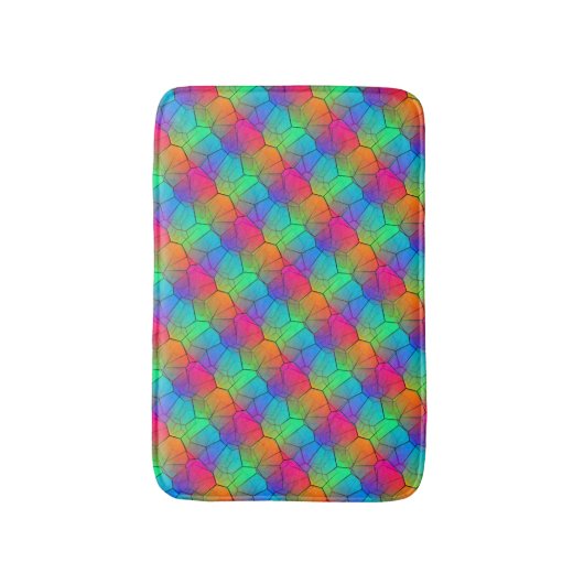 Rainbow Stylish Pattern Badematte (Vorderseite Vertikal)