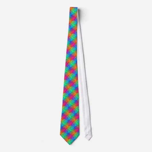 Rainbow Stylish Pattern Krawatte (Vorderseite)