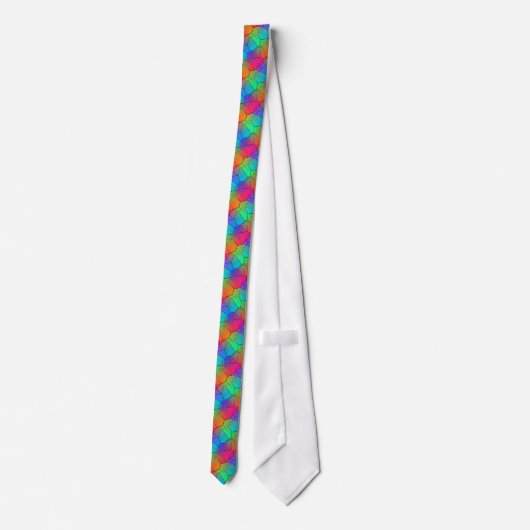 Rainbow Stylish Pattern Krawatte (Rückseite)