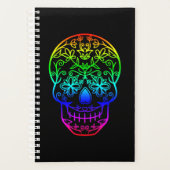 Rainbow Sugar Skull Planner Planer (Vorderseite)