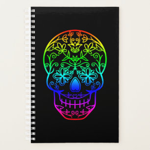 Rainbow Sugar Skull Planner Planer