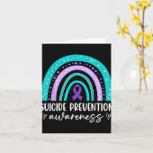 Rainbow Suicide Prevention Awareness Teal Amp Pu Karte (Gelbe Blume)