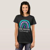 Rainbow Suicide Prevention Awareness Teal Amp Pu T-Shirt (Vorne ganz)