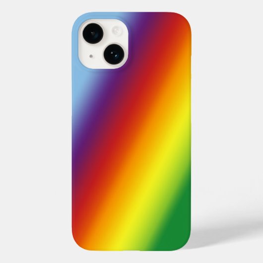 Rainbow Summer Chee in Gradient Stripes Case-Mate iPhone Hülle (Rückseite)