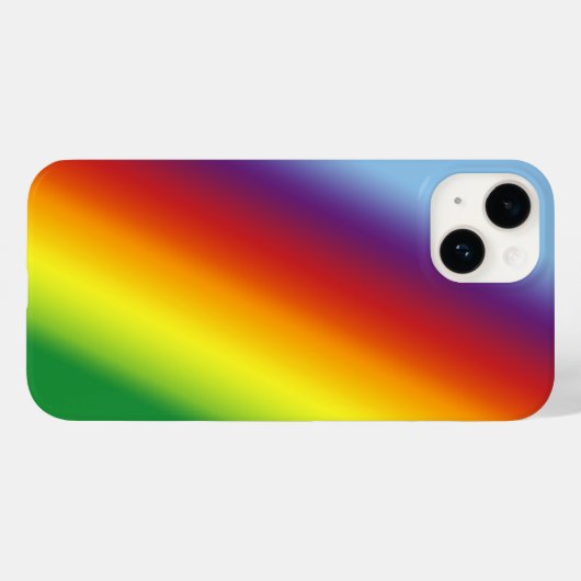 Rainbow Summer Chee in Gradient Stripes Case-Mate iPhone Hülle (Rückseite (Horizontal))