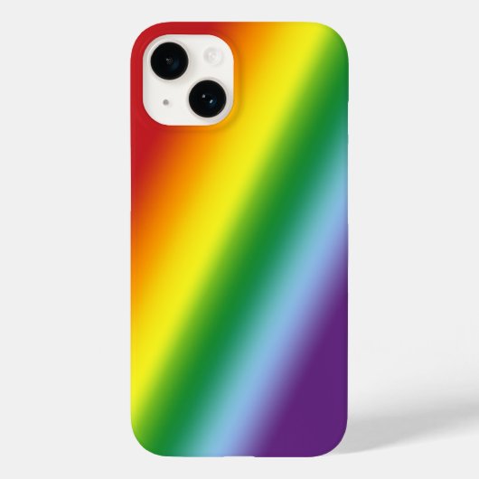 Rainbow Summer Chee in Gradient Stripes Case-Mate iPhone Hülle (Rückseite)