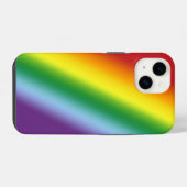 Rainbow Summer Chee in Gradient Stripes iPhone Hülle (Rückseite (Horizontal))