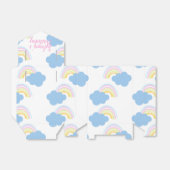 Rainbow Summer Clouds Pastel Scribble Doodle Geschenkschachtel (Ungefaltet)