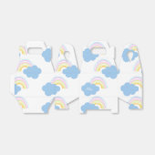 Rainbow Summer Clouds Pastel Scribble Doodle Geschenkschachtel (Ungefaltet)