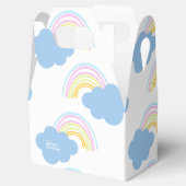 Rainbow Summer Clouds Pastel Scribble Doodle Geschenkschachtel (Geöffnet)