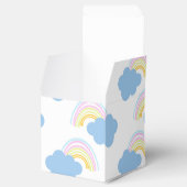 Rainbow Summer Clouds Pastel Scribble Doodle Geschenkschachtel (Geöffnet)