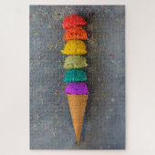 Rainbow Summer Ice Creme Leckerei Puzzle (Vertikal)