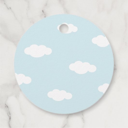 Rainbow, Sun and Clouds Kindergeburt Geschenkanhänger (Rückseite)