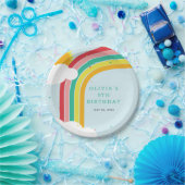 Rainbow, Sun and Clouds Kindergeburt Pappteller (Party)