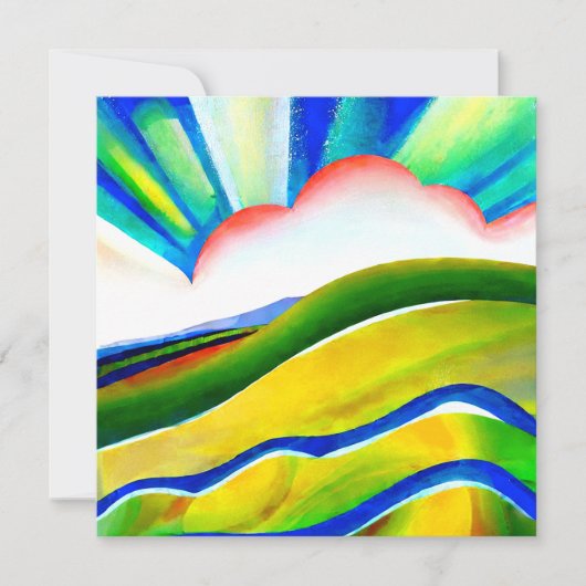 Rainbow Sunburst Landschaft (Vorderseite)
