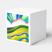 Rainbow Sunburst Landschaft Geschenkschachtel (Rückseite)