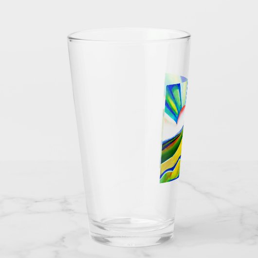 Rainbow Sunburst Landschaft Glas (Rechts)