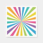 Rainbow Sunburst Serviette (Vorderseite)