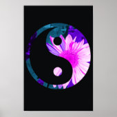 Rainbow Sunflower Yin Yang Poster (Vorne)