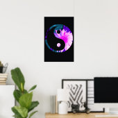 Rainbow Sunflower Yin Yang Poster (Heimbüro)
