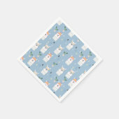 Rainbow Sunglasses Llama Pattern Serviette (Ecke)