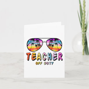 Rainbow Sungles Palm Beach End of School Karte