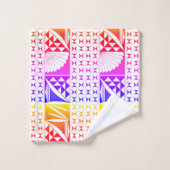 Rainbow Sunrise Badhandtuch Set (Waschlappen)