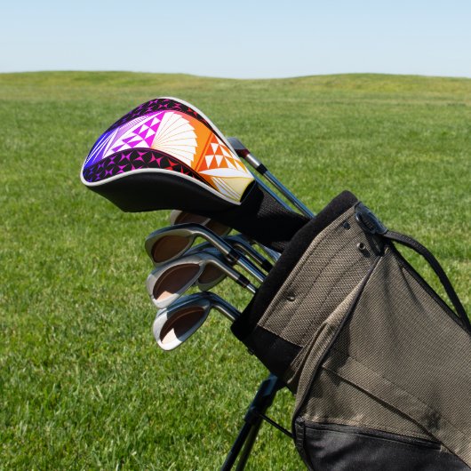 Rainbow Sunrise Golf Headcover (In SItu)