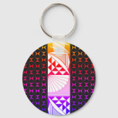 Rainbow Sunrise Schlüsselanhänger (Vorderseite)