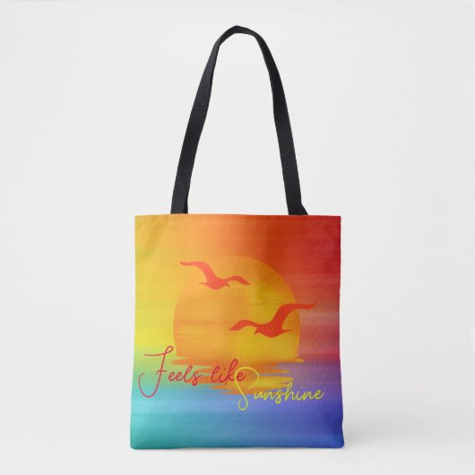 Rainbow Sunrise Sunshine Tasche (Vorderseite)