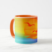 Rainbow Sunrise Tasse (Vorderseite Links)