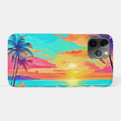 Rainbow Sunset Beach Case-Mate iPhone Hülle (Rückseite (Horizontal))