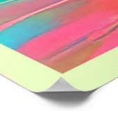 Rainbow Sunset Beach Poster (Ecke)