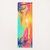 Rainbow Sunset Beach Yogamatte (Vorderseite)