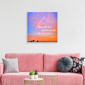 Rainbow Sunset Clouds Foto glaubt an magisches Zit Leinwanddruck (Insitu (Wohnzimmer))