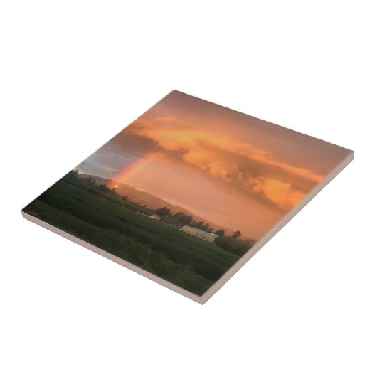 Rainbow Sunset Fliese (Seite)
