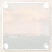 Rainbow Sunset Glasuntersetzer (Rückseite)