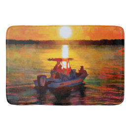 Rainbow Sunset on Hilton Head Bath Mat Badematte