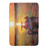 Rainbow Sunset on Hilton Head Bath Mat Badematte (Vorderseite Vertikal)