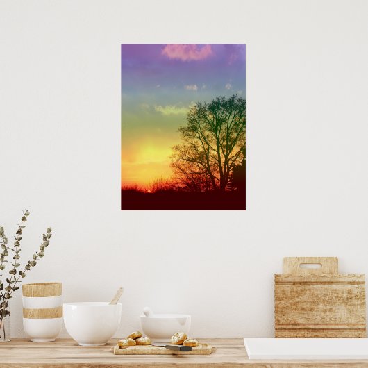 Rainbow Sunset Poster (Küche)