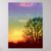 Rainbow Sunset Poster (Vorne)