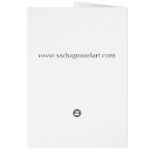 Rainbow Sunset Rosen Aquarell Originale Kunst (Hinten)