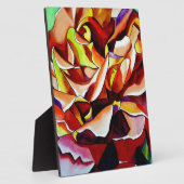 Rainbow Sunset Rosen Aquarell Originale Kunst Fotoplatte (Seite)