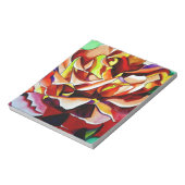 Rainbow Sunset Rosen Aquarell Originale Kunst Notizblock (Rotiert)