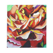 Rainbow Sunset Rosen Aquarell Originale Kunst Notizblock (Vorderseite)