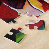 Rainbow Sunset Rosen Aquarell Originale Kunst Puzzle (Seite)