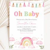 Rainbow Sunshine Baby Dusche Einladung