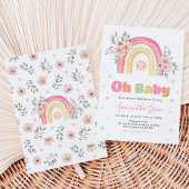 Rainbow Sunshine Baby Dusche Einladung