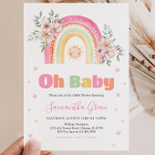 Rainbow Sunshine Baby Dusche Einladung